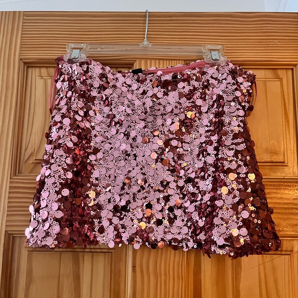 Urban Outfitters Pink Sequin Mini Skirt - New Year’s Eve mini